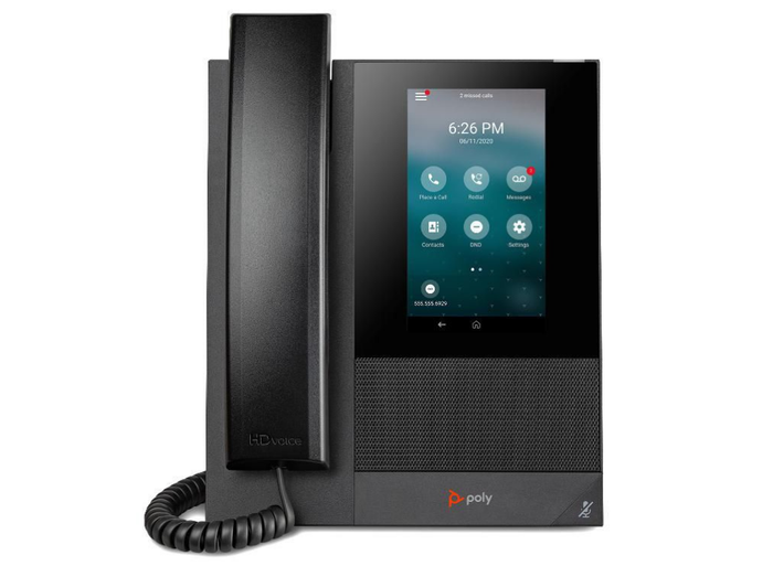 Poly CCX 400 Entry-Level Business Media Phone 5" Colour Touchscreen, Android 9 & USB | 2200-49700-019 IP Phone Poly