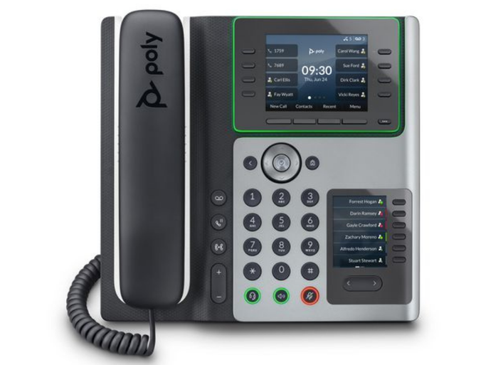 Poly Edge E400 IP Phone and PoE-enabled | 82M93AA IP Phone Poly