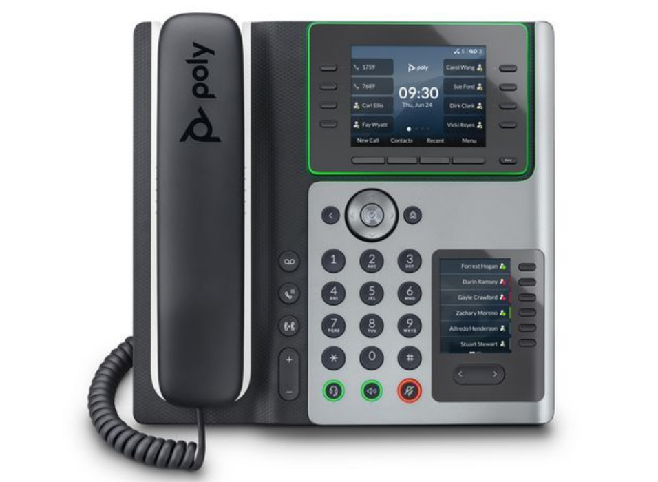 Poly Edge E400 IP Phone and PoE-enabled | 82M93AA Poly IP Phone Poly