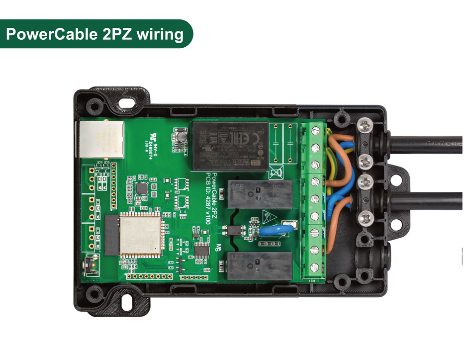 Netio PowerCable 2PZ with 2 Smart Hardwired Power Outputs (16A Max)