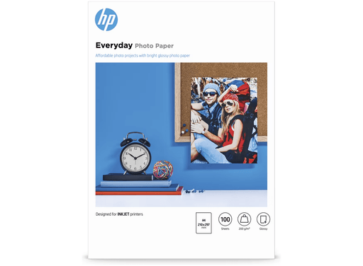 HP Everyday Glossy Photo Paper-100 sht/A4/210 x 297 mm