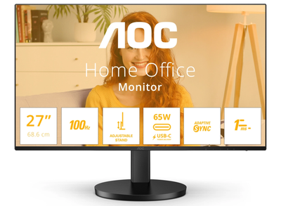 AOC Q27B3CF2 27" 100Hz 1ms QHD Desktop Monitor Desktop Monitor AOC