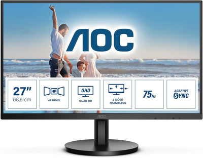 AOC Q27B3MA 27" 75Hz QHD LED Monitor Desktop Monitor AOC