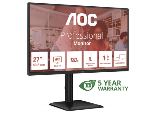 AOC Q27E4CV 27" 120Hz 4ms QHD Desktop Monitor Desktop Monitor AOC