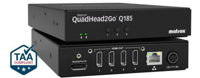 Matrox QuadHead2Go Q185 4K Video Wall Appliance (DP) | Q2G-DP4K Video Wall Processor Matrox