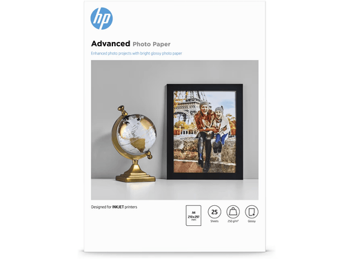 HP Advanced Glossy Photo Paper-25 sht/A4/210 x 297 mm