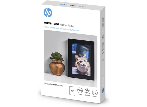 HP Advanced Glossy Photo Paper-100 sht/10 x 15 cm Borderless