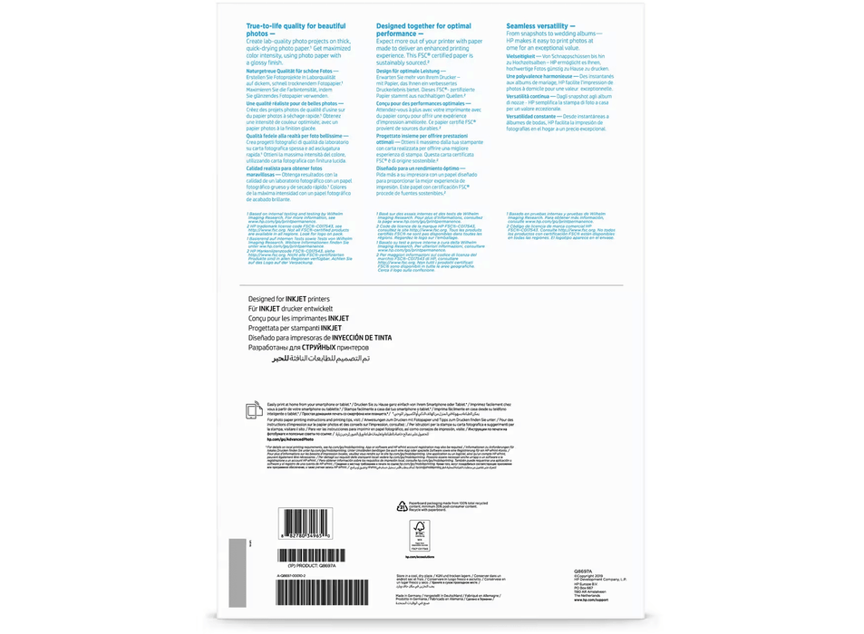 Fogli Adesivi Stampabili E-dama A3 - Poliestere Opaco Impermeabile Per Stampa Laser, 20 Fogli Bianchi - Foto 1