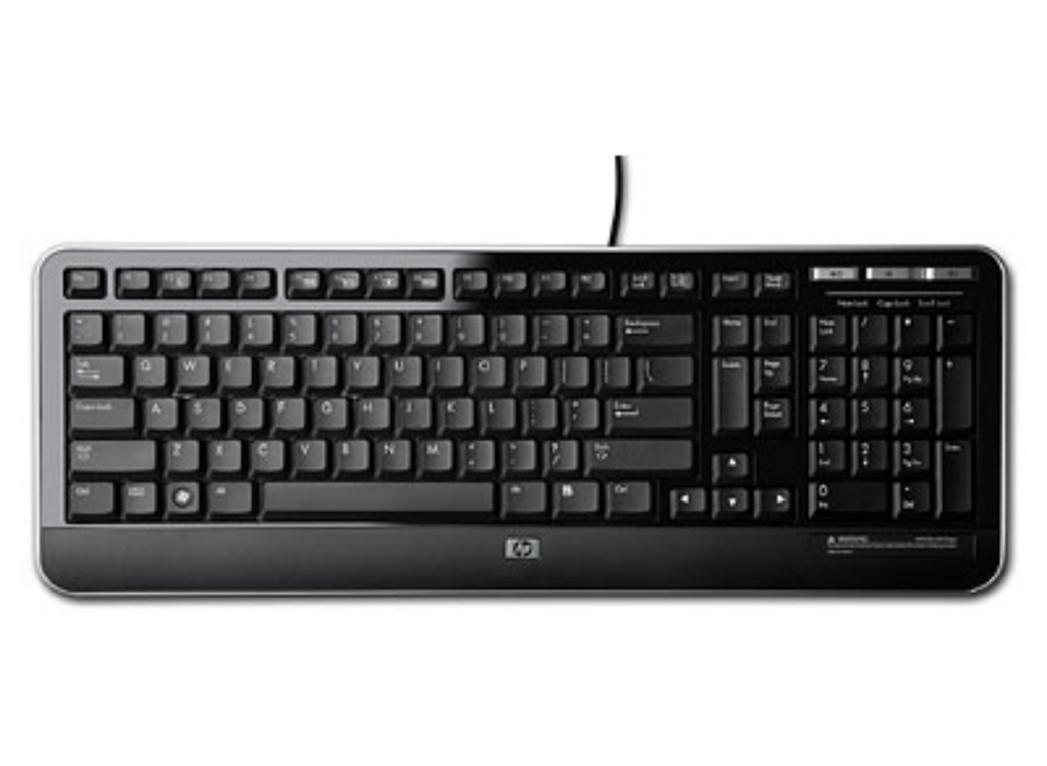 HP USB Wired Keyboard – Full-Size QWERTY for Office Use | QY776AA#ABB Keyboard & Mouse HP