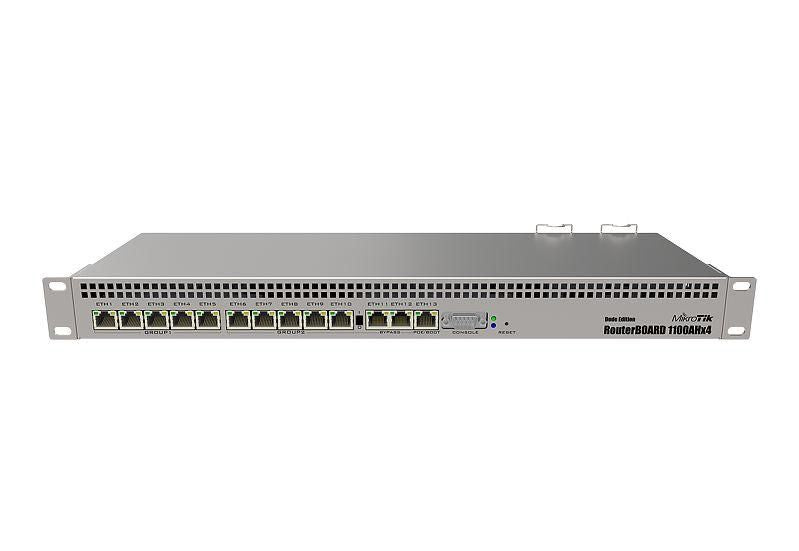 MikroTik 1U High-Performance Router | RB1100AHX4 Wired Router MikroTik