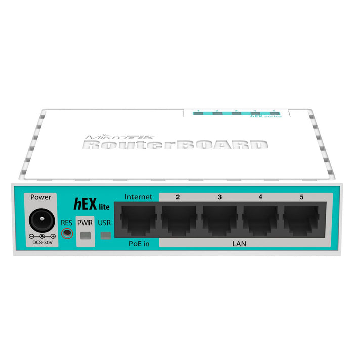 MikroTik hEX lite 850 MHz 5x Fast Ethernet PoE Router | RB750R2 Wired Router MikroTik