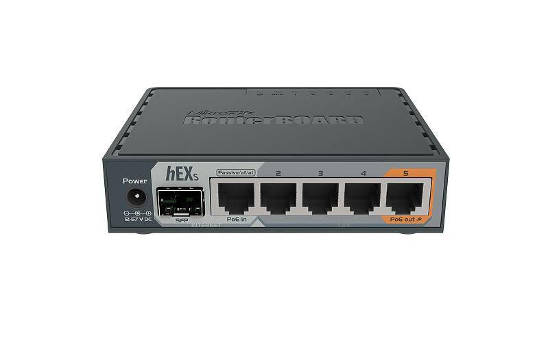 MikroTik Compact hEX S Wired Router | RB760IGS Wired Router MikroTik