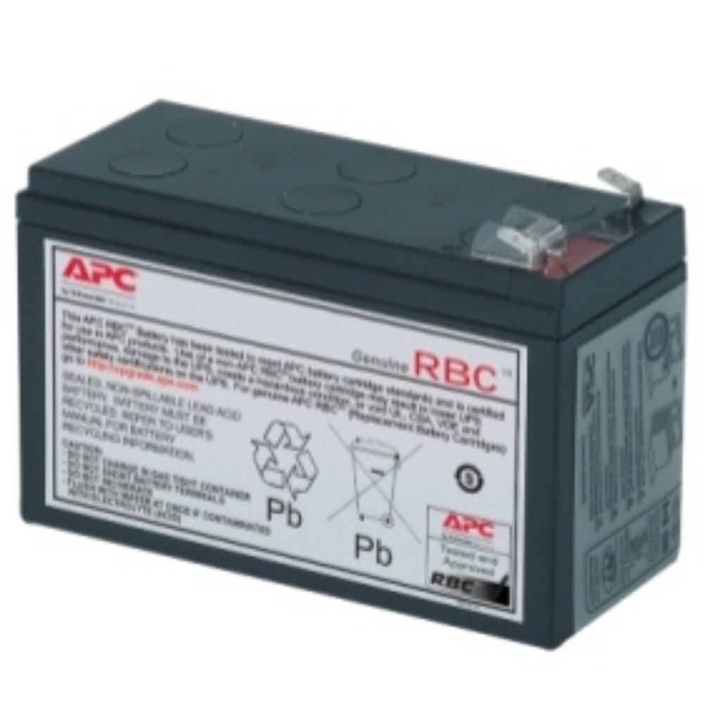 APC RBC2 Replacement Battery Cartridge, Valve regulated lead–acid Battery, 7Ah, 12VDC UPS Accessory APC