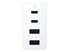 Razer 130W 4 Port GaN USB Type-C/A Charger White | RC21-01700200-R3M1