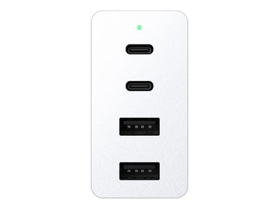 Razer 130W 4 Port GaN USB Type-C/A Charger White | RC21-01700200-R3M1 Mobile Device Charger Razer