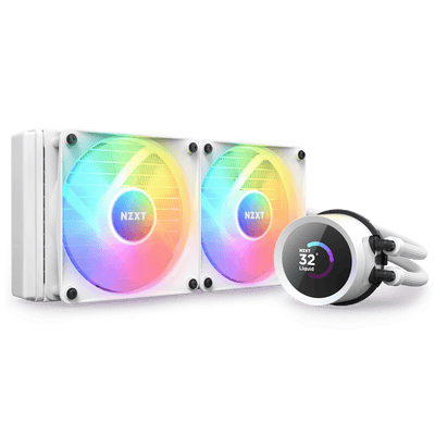 NZXT RL-KR240-W1 Kraken 240 White RGB Fans Fans & Cooling NZXT