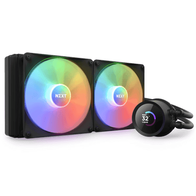 NZXT RL-KR280-B1 Kraken 280 Black With RGB Fans Fans & Cooling NZXT