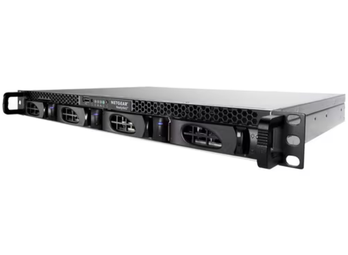 Netgear ReadyNAS 4 x Total Bays NAS Storage System - Intel Atom C2558 Quad-core (4 Core) 2.40 GHz - 4 GB RAM - 1U Rack-Mountable | RN3138-100NES NAS & Storage Server Netgear