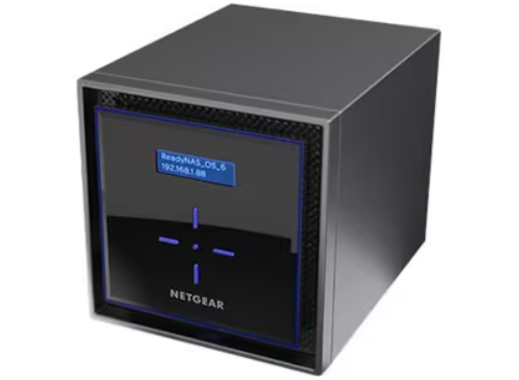 Netgear ReadyNAS 4 x Total Bays SAN/NAS Storage System - 16 TB HDD - 4 x 4TB - Intel Atom C3338 Dual-core (2 Core) 1.50 GHz - 2 GB RAM - DDR4 SDRAM Desktop | RN424D4-100NES NAS & Storage Server Netgear