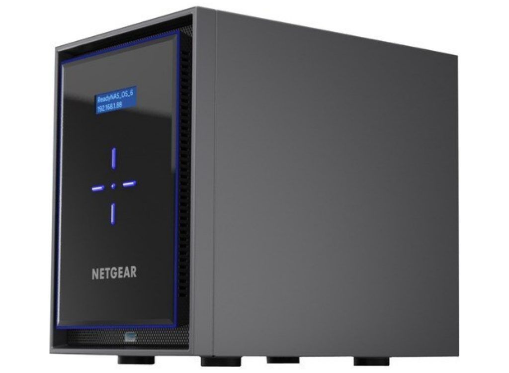 Netgear ReadyNAS 6 x Total Bays SAN/NAS Storage System - 12 TB HDD - Intel Atom Quad-core (4 Core) - 4 GB RAM - DDR4 SDRAM Desktop | RN426D2-100NES NAS & Storage Server Netgear