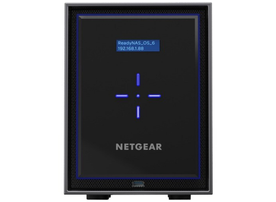 Netgear ReadyNAS 6 x Total Bays SAN/NAS Storage System - 24 TB HDD - Intel Atom Quad-core (4 Core) - 4 GB RAM - DDR4 SDRAM Desktop - 6 x HDD Installed | RN426E4-100NES Netgear NAS & Storage Servers Netgear