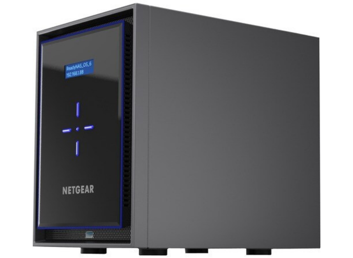 Netgear ReadyNAS 6 x Total Bays SAN/NAS Storage System - 24 TB HDD - Intel Atom Quad-core (4 Core) - 4 GB RAM - DDR4 SDRAM Desktop - 6 x HDD Installed | RN426E4-100NES NAS & Storage Server Netgear