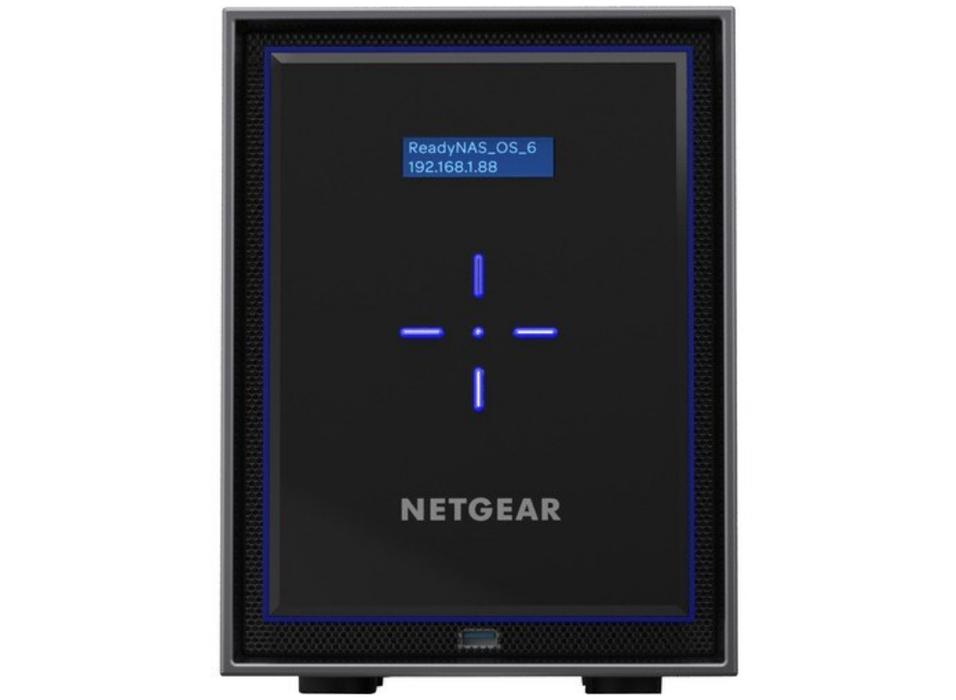 Netgear ReadyNAS 6 x Total Bays SAN/NAS Storage System - 36 TB HDD - Intel Atom Quad-core (4 Core) - 4 GB RAM - DDR4 SDRAM Desktop - 6 x HDD Installed | RN426E6-100NES Netgear NAS & Storage Servers Netgear
