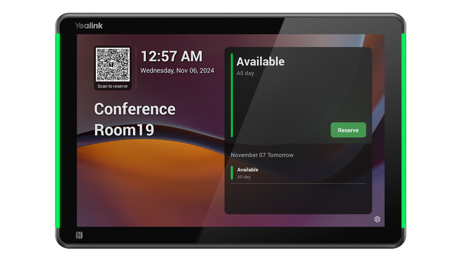 Yealink 10-inch Android-based Room Scheduling Panel | ROOMPANEL-PLUS-E2 Touch Control Panel Yealink