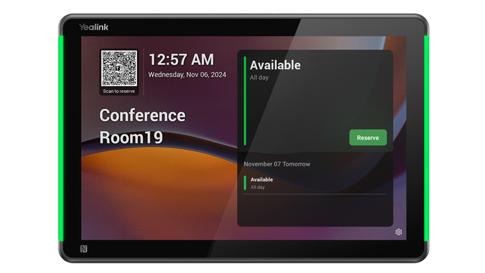 Yealink 10-inch Android-based Room Scheduling Panel | ROOMPANEL-PLUS-E2 Touch Control Panel Yealink
