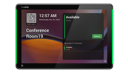 Yealink 10-inch Android-based Room Scheduling Panel | ROOMPANEL-PLUS-E2 Yealink Microsoft Teams Rooms System Yealink