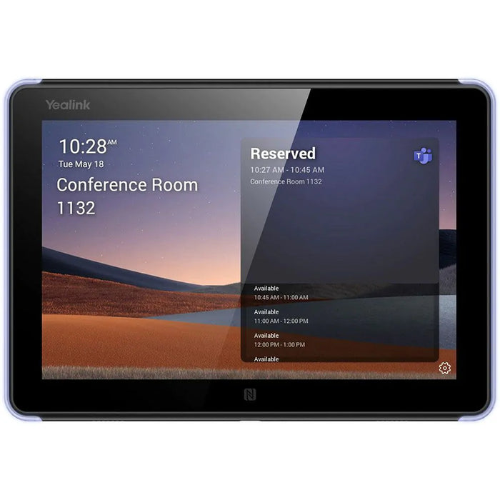 Yealink All-In-One Meeting Room Scheduling Panel For Microsoft Teams or Zoom Touch Control Panel Yealink