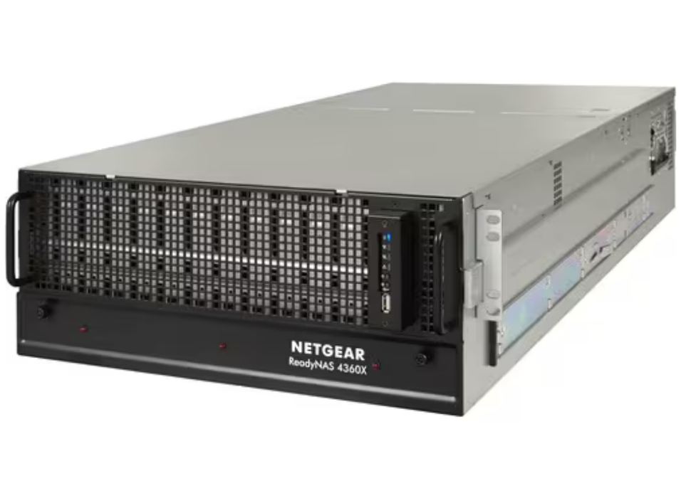 Netgear ReadyNAS 60 x Total Bays SAN/NAS Storage System - Intel Xeon E3-1225 v5 Quad-core (4 Core) 3.30 GHz - 16 GB RAM - DDR4 SDRAM - 4U Rack-Mountable | RR4360S0-10000S Netgear NAS & Storage Servers Netgear