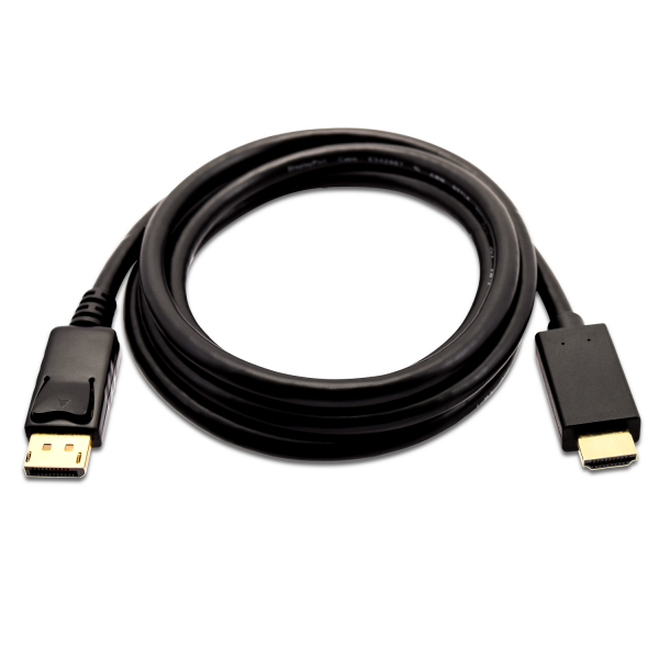 V7 DisplayPort Male to HDMI Male 3m/10ft Black - V7DP2HD-03M-BLK-1E