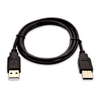 V7 USB A Male to USB A Male Cable USB 2.0 480 Mbps 1m/3.3ft Black - V7USB2AA-01M-1E