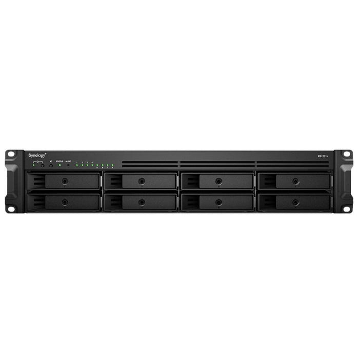 Synology RackStation K/RS1221RP+ +8 x HAT3300 8TB NAS Rack (2U) Ryzen Embedded V1500B 4 GB DDR4 64 TB HDD Aluminium Synology NAS & Storage Servers Synology
