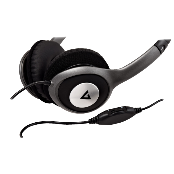 V7 Deluxe Stereo Headphones with Volume Control - HA520-2EP