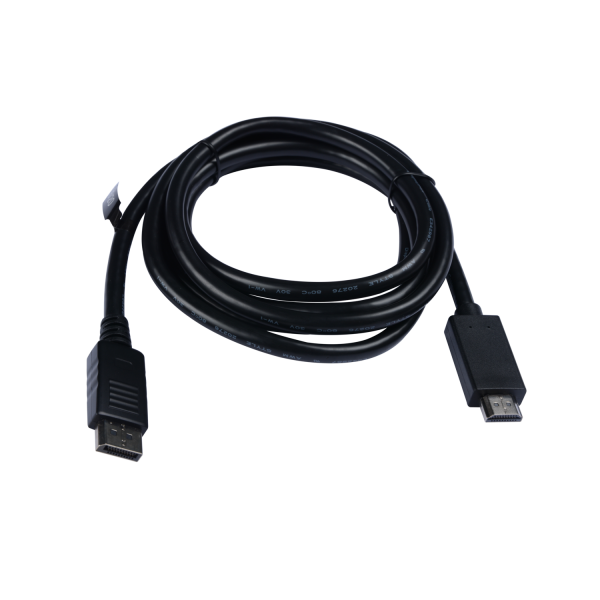 V7 DisplayPort Male to HDMI Male 2m/6.6ft Black - V7DP2HD-02M-BLK-1E