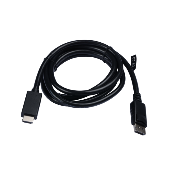 V7 DisplayPort Male to HDMI Male 2m/6.6ft Black - V7DP2HD-02M-BLK-1E