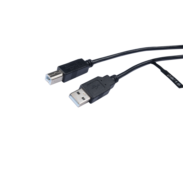 V7 USB A Male to USB B Male Cable USB 2.0 480 Mbps 3m/10ft Black - V7E2USB2AB-03M