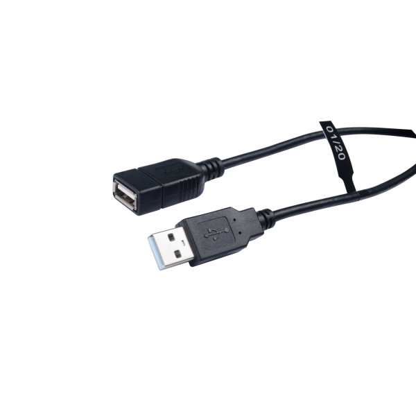 V7 USB A Female to USB A Male USB 2.0 Extension Cable 480 Mbps 1.8m/6ft Black - V7E2USB2EXT-1.8M