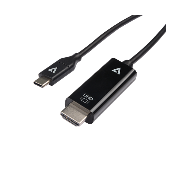 V7 1m 3.3ft USB-C Male to HDMI 2.0 Male 21.6 Gbps 4K UHD | V7UCHDMI-1M