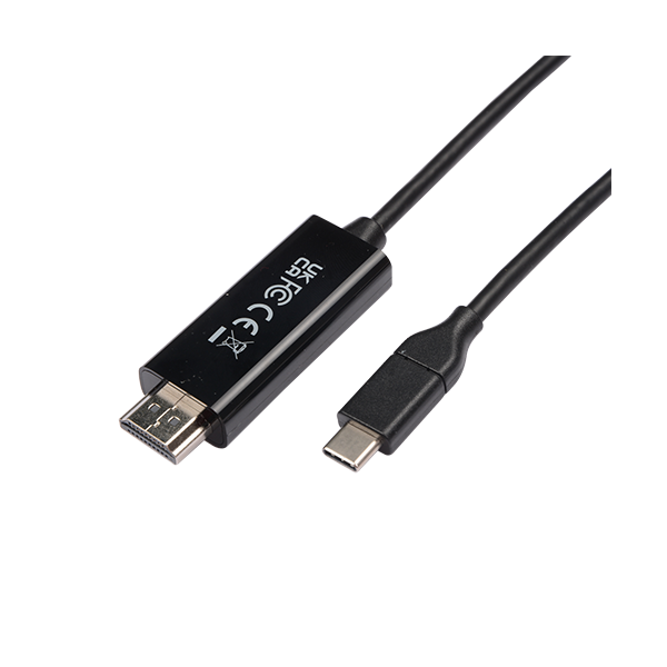 V7 1m 3.3ft USB-C Male to HDMI 2.0 Male 21.6 Gbps 4K UHD | V7UCHDMI-1M