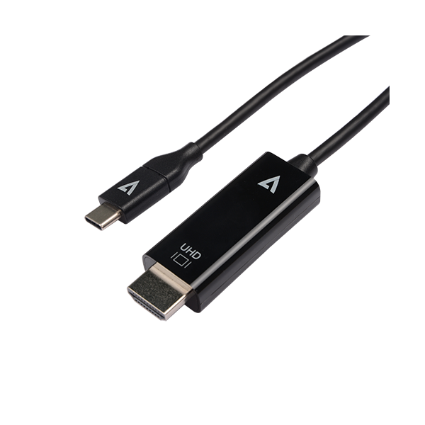 V7 1m 3.3ft USB-C Male to HDMI 2.0 Male 21.6 Gbps 4K UHD | V7UCHDMI-1M