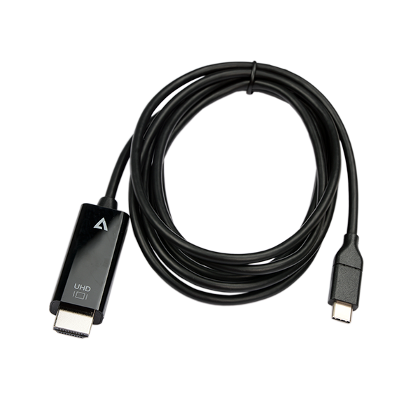 V7 USB-C Male to HDMI 2.0 Male 21.6 Gbps 4K UHD 2m 6.6ft - V7UCHDMI-2M