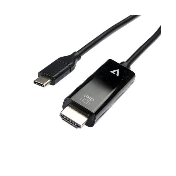 V7 USB-C Male to HDMI 2.0 Male 21.6 Gbps 4K UHD 2m 6.6ft - V7UCHDMI-2M