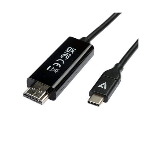 V7 USB-C Male to HDMI 2.0 Male 21.6 Gbps 4K UHD 2m 6.6ft - V7UCHDMI-2M