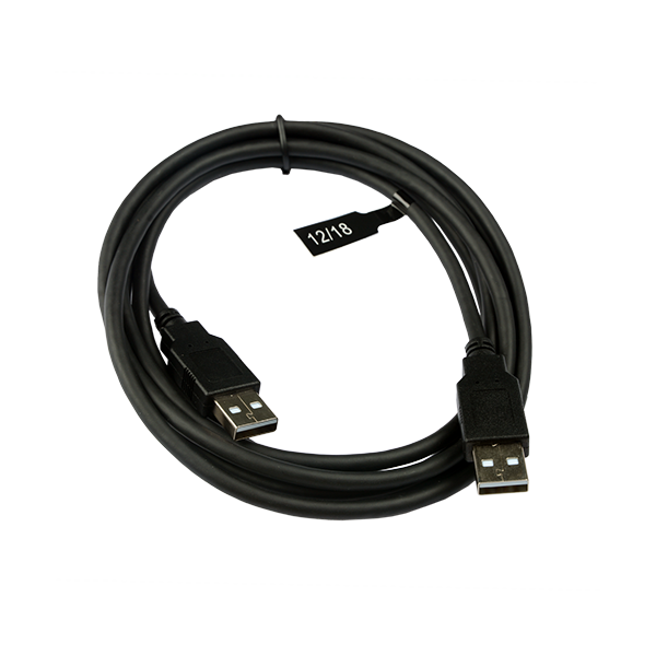 V7 USB A Male to USB A Male Cable USB 2.0 480 Mbps 2m/6.6ft Black - V7USB2AA-02M-1E