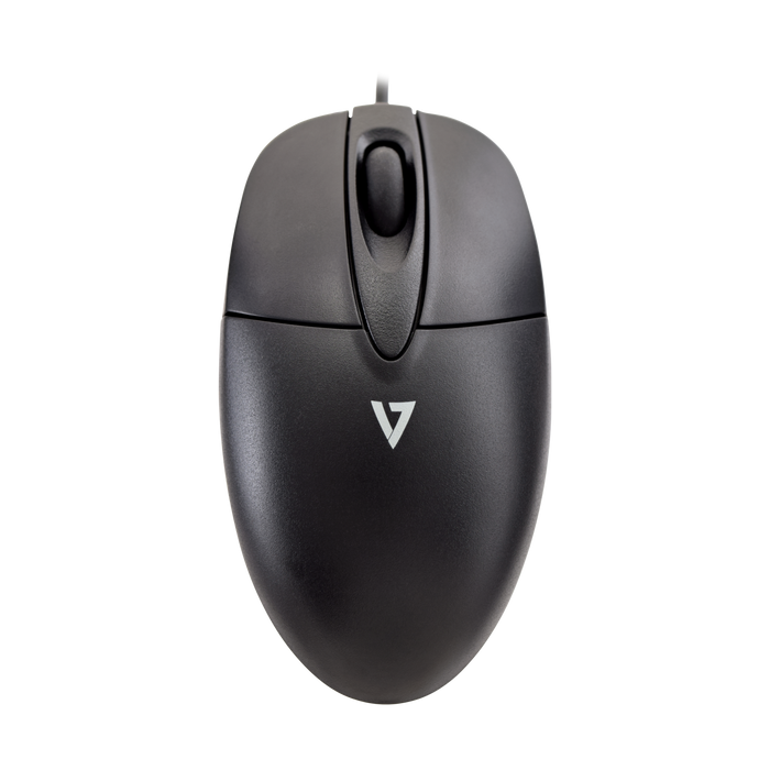 V7 Standard USB Optical Mouse, Black | M30P10-7E