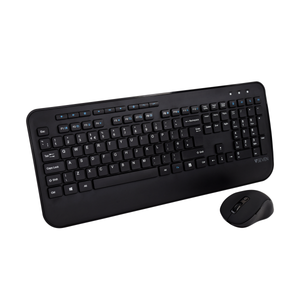 V7 Professional Wireless Keyboard and Mouse Combo,UK - CKW300UK