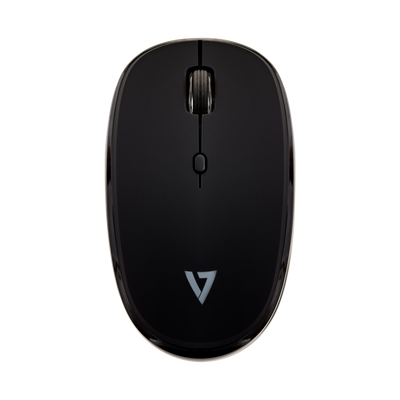 V7 Bluetooth Silent 4-Button Mouse, Black | MW550BT V7 Mouse V7